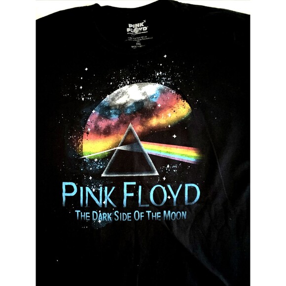 Pink Floyd Dark Side Of The Moon Prism Size XXL Men’s Black T Shirt Band Tee - Picture 2 of 3